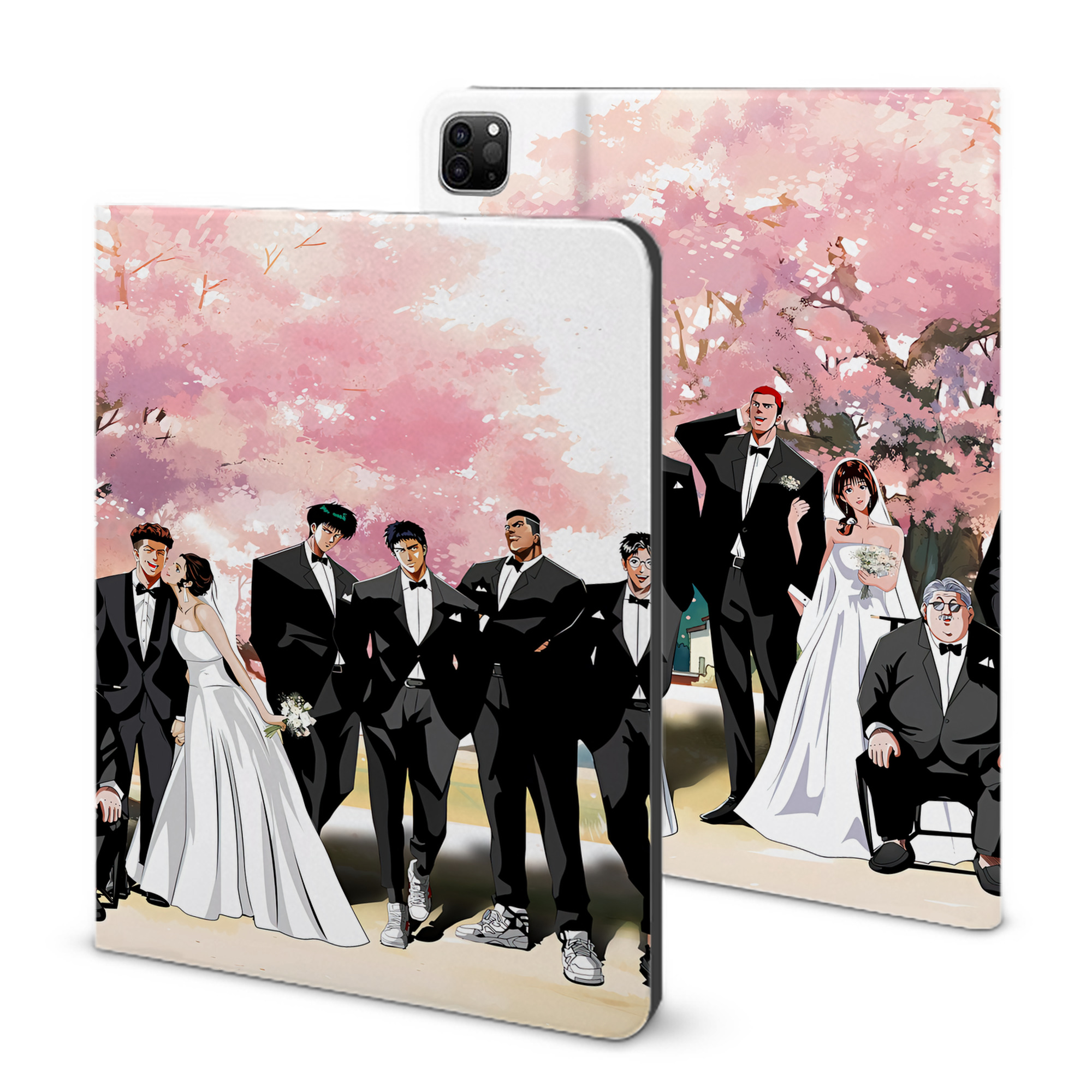 （画像用） SLAM DUNK／スラムダンク IPad ケース ブック型 PUレザー TPU 耐衝撃 軽量 薄型 ペン収納なし 全面保護 IPad 各モデル対応